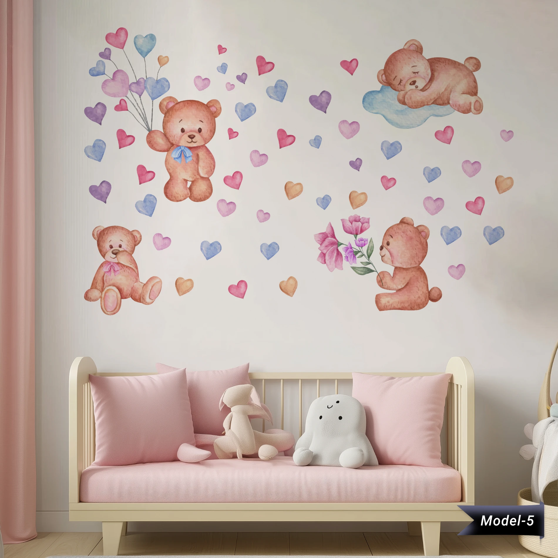 Çocuk Sevimli Ayı Sticker (Model-5)