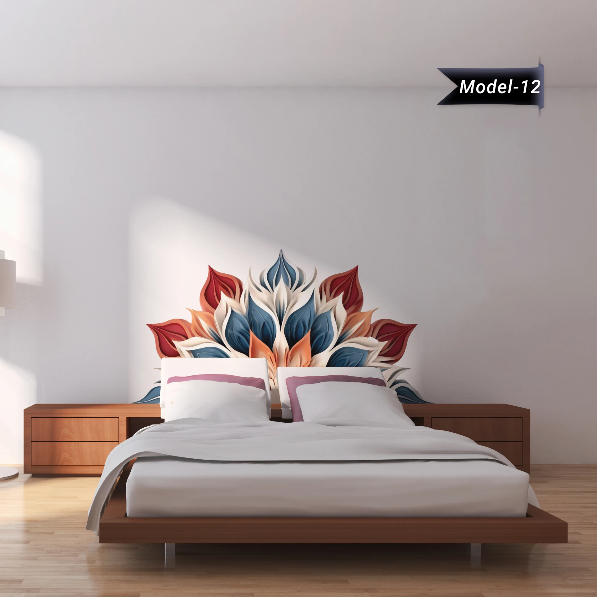 Ev Dekorasyon Baza Başlığı Sticker (Model-12)