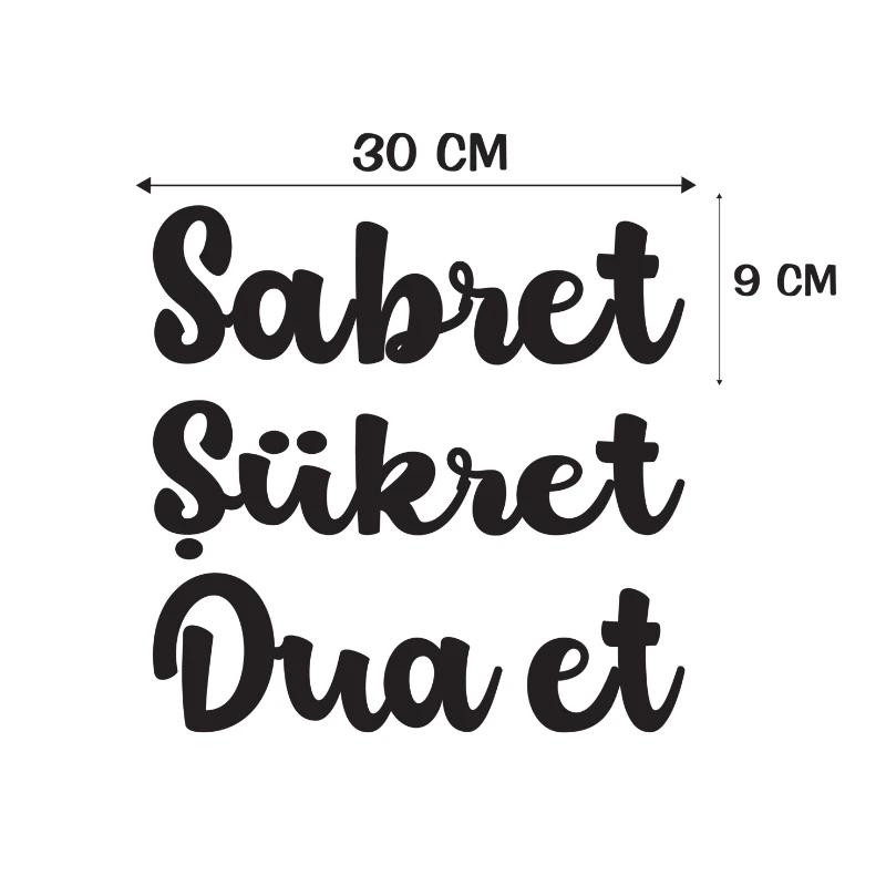 Ev Dekorasyon Dini Sticker (Model-37)