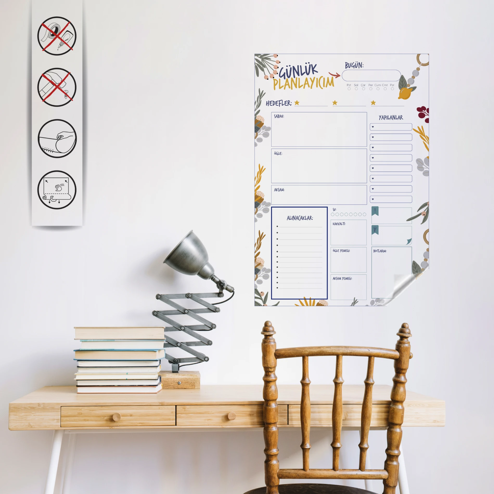 Statik Kağıt Günlük Planlayıcı