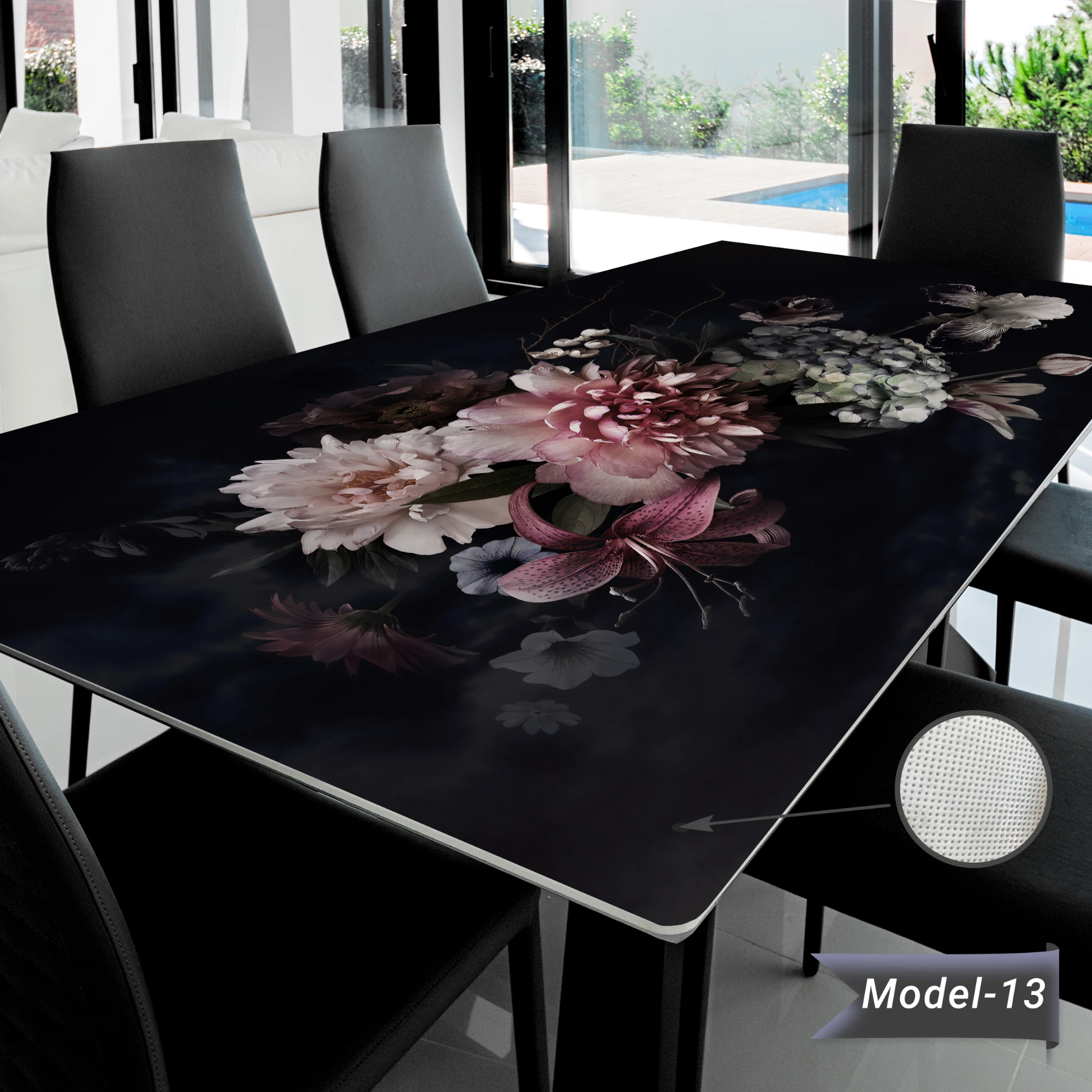 Yapışkanlı Desenli Masa - Sehpa Kaplama (Model- 13)