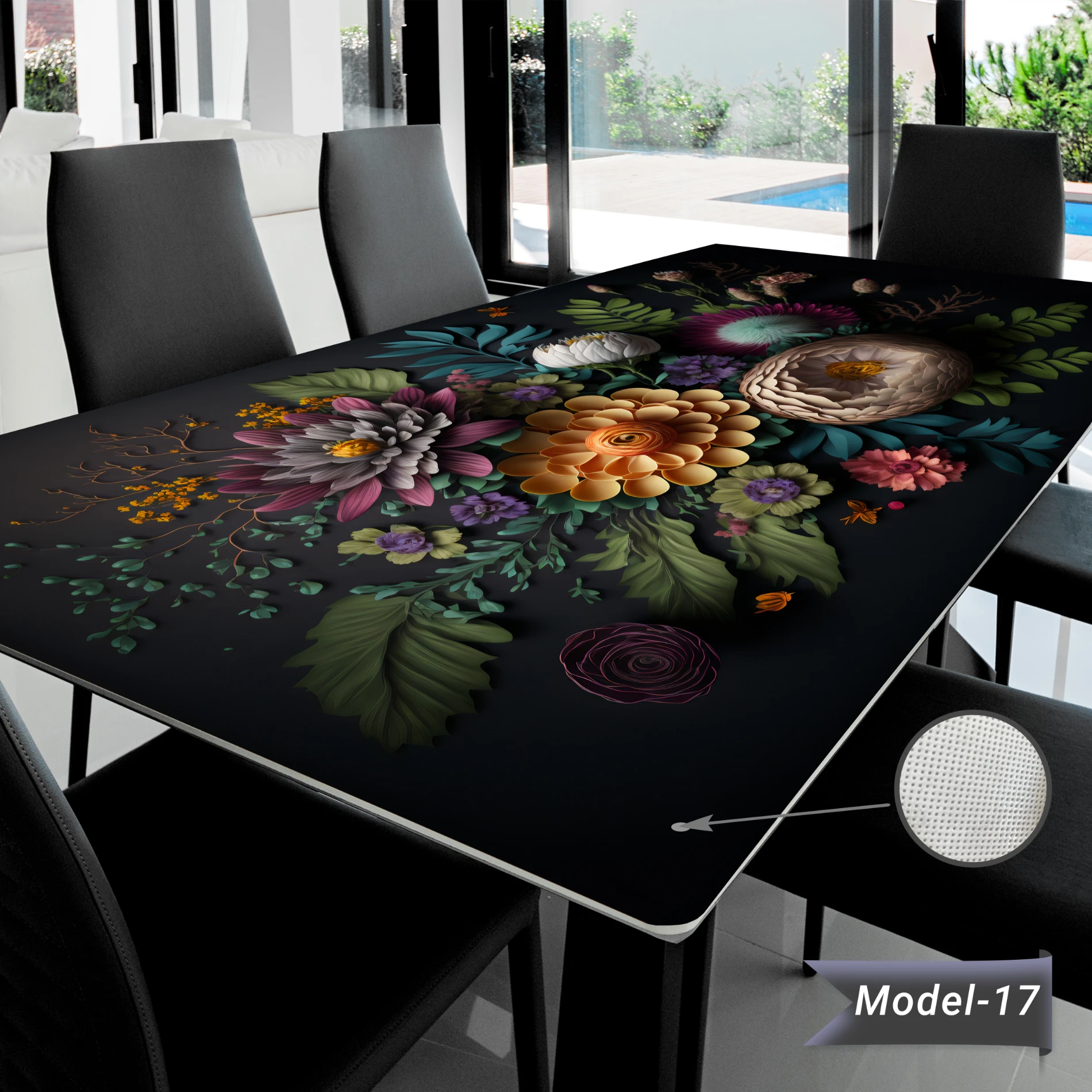 Yapışkanlı Desenli Masa - Sehpa Kaplama (Model- 17)