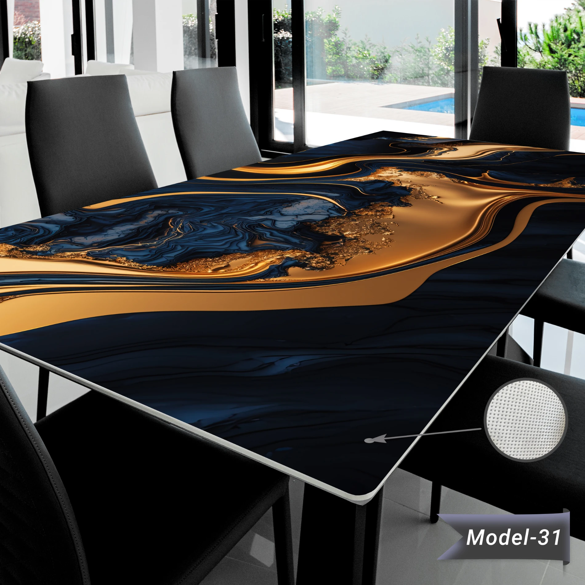 Yapışkanlı Desenli Masa - Sehpa Kaplama (Model- 31)