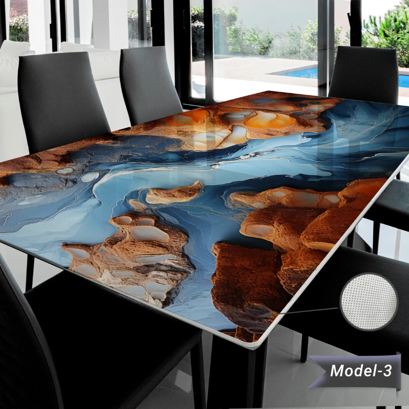Yapışkanlı Desenli Masa - Sehpa Kaplama (Model- 3)