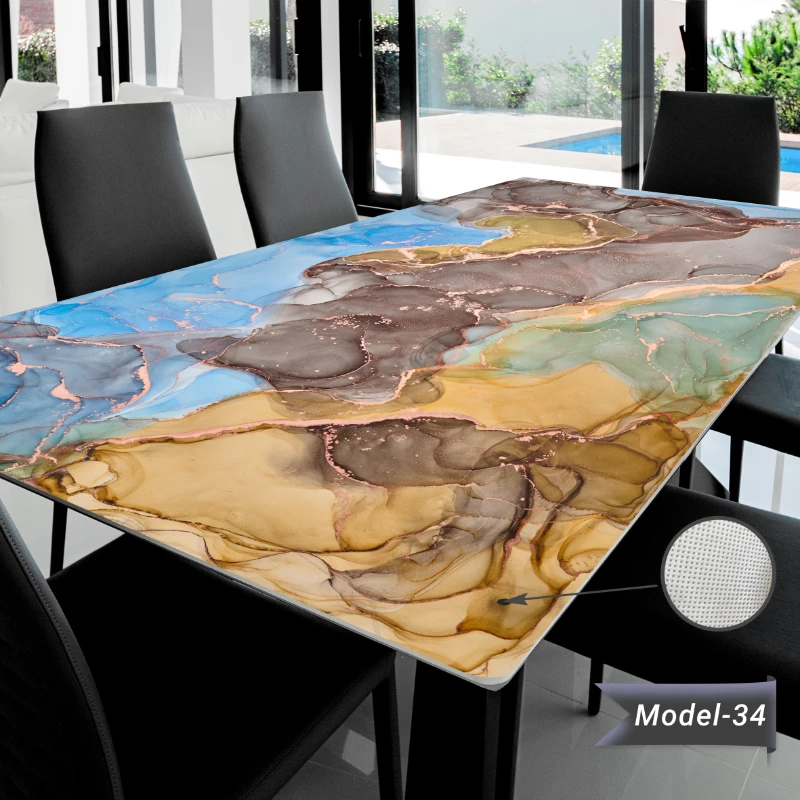 Yapışkanlı Desenli Masa - Sehpa Kaplama (Model- 34)