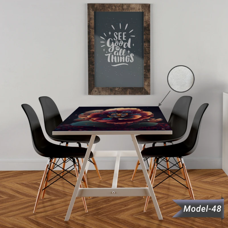 Yapışkanlı Desenli Masa - Sehpa Kaplama (Model- 48)