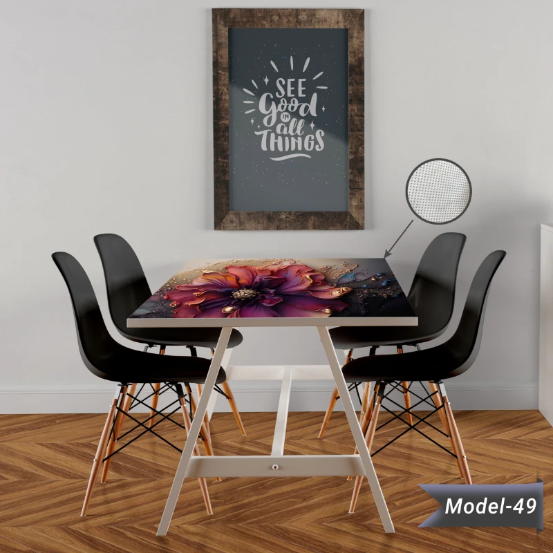 Yapışkanlı Desenli Masa - Sehpa Kaplama (Model- 49)