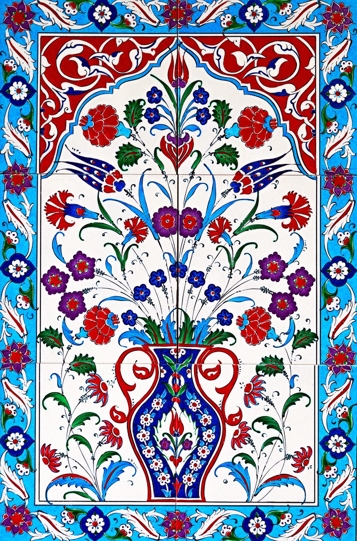 Statik Tutunma Özellikli Tablo - Poster Çini (Model- 1) 