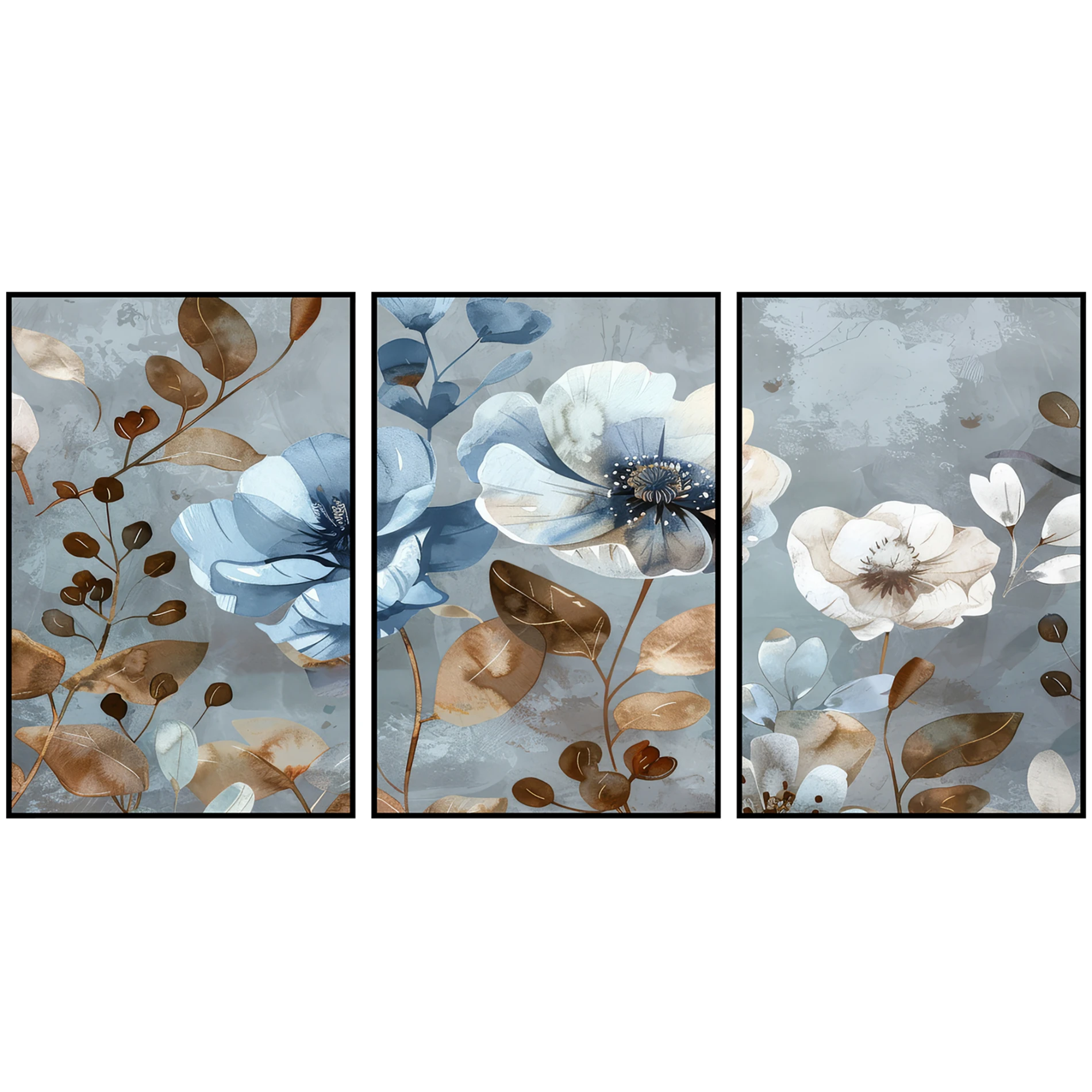 Statik Tutunma Özellikli Tablo - Poster Çiçek (Model- 37) 