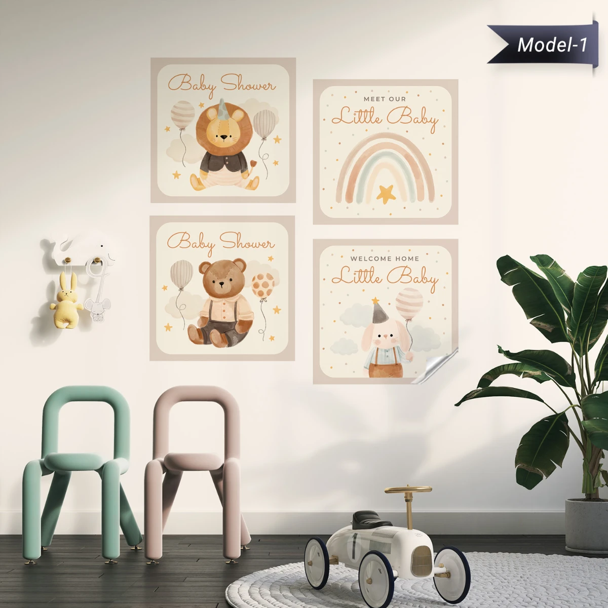 Statik Tutunma Özellikli Tablo - Poster Çocuk (Model-1)