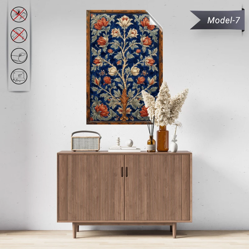 Statik Tutunma Özellikli Tablo - Poster Çini (Model- 7)