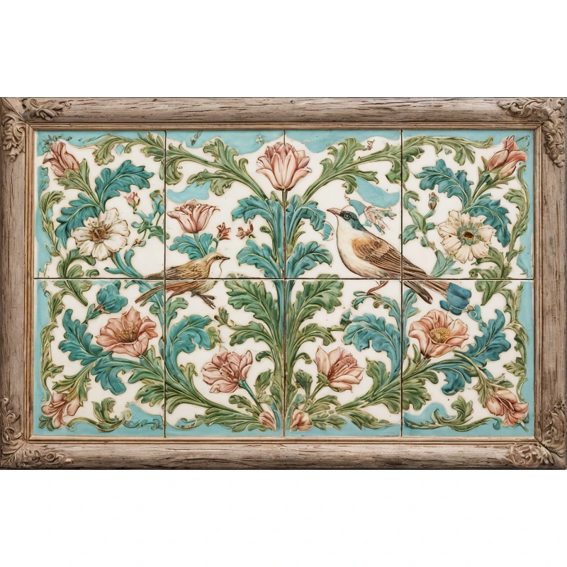 Statik Tutunma Özellikli Tablo - Poster Çini (Model- 8)