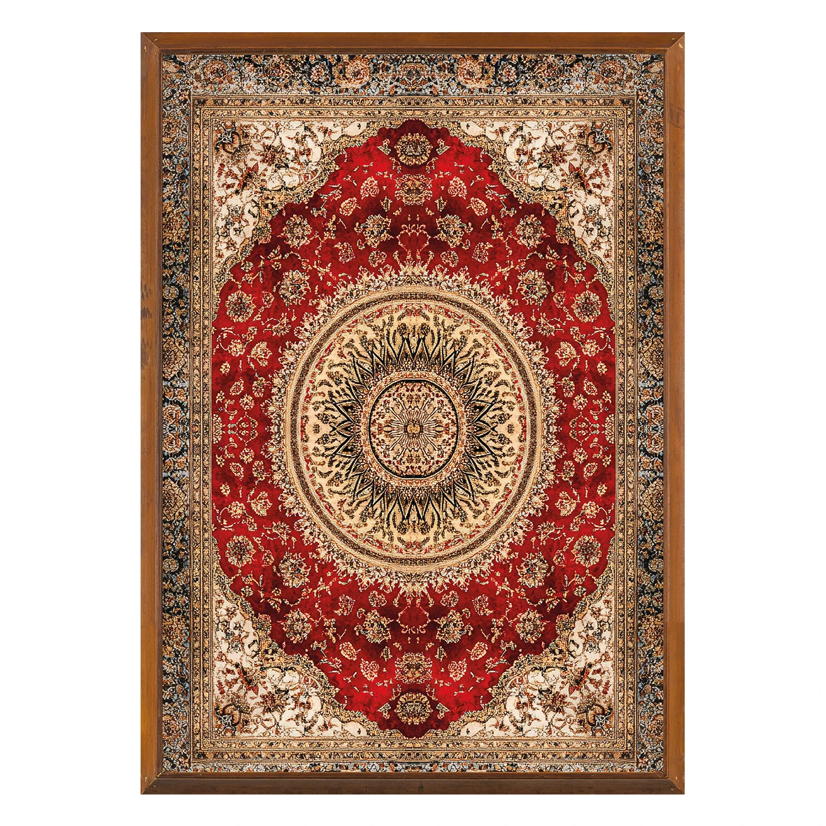 Statik Tutunma Özellikli Tablo - Poster Halı Desen (Model- 4) 