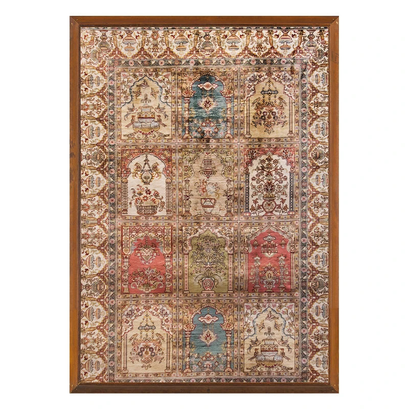 Statik Tutunma Özellikli Tablo - Poster Halı Desen (Model- 3)