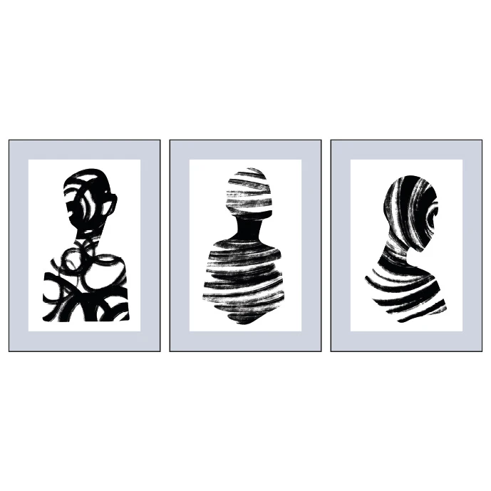 Statik Tutunma Özellikli Tablo - Poster Modern (Model- 12)