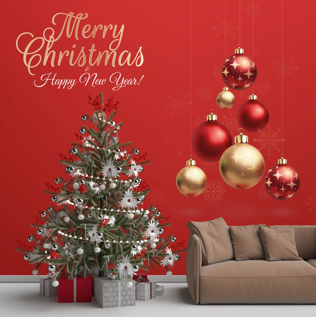 Duvar Kağıdı Yılbaşına Özel  (Model -3)