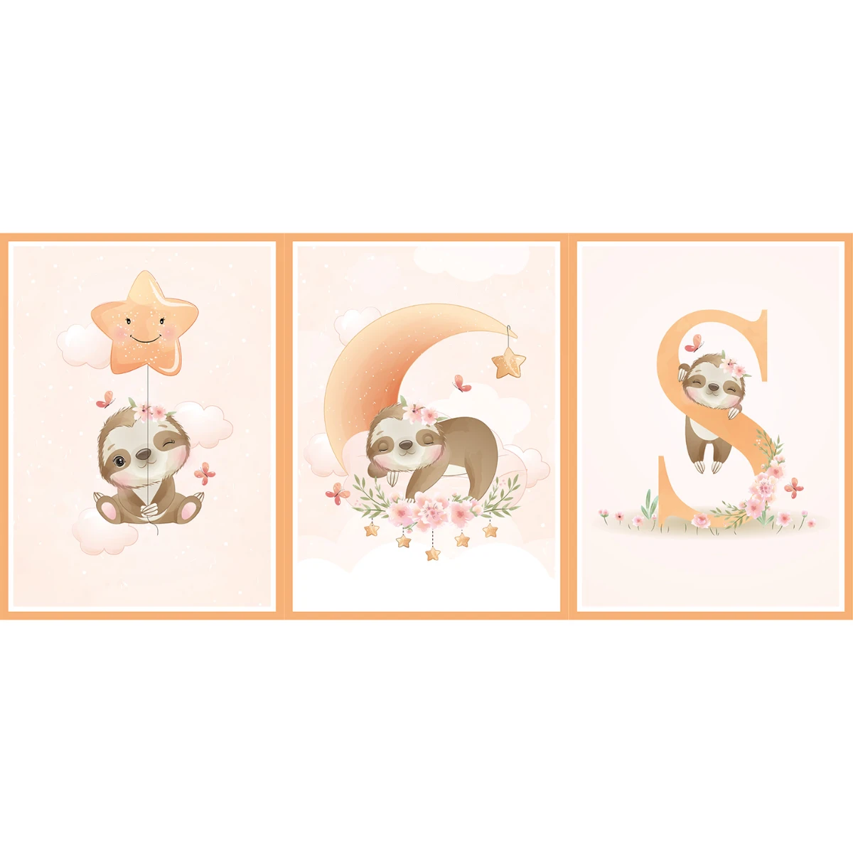 Statik Tutunma Özellikli Tablo - Poster Çocuk Odası (Model-12) 