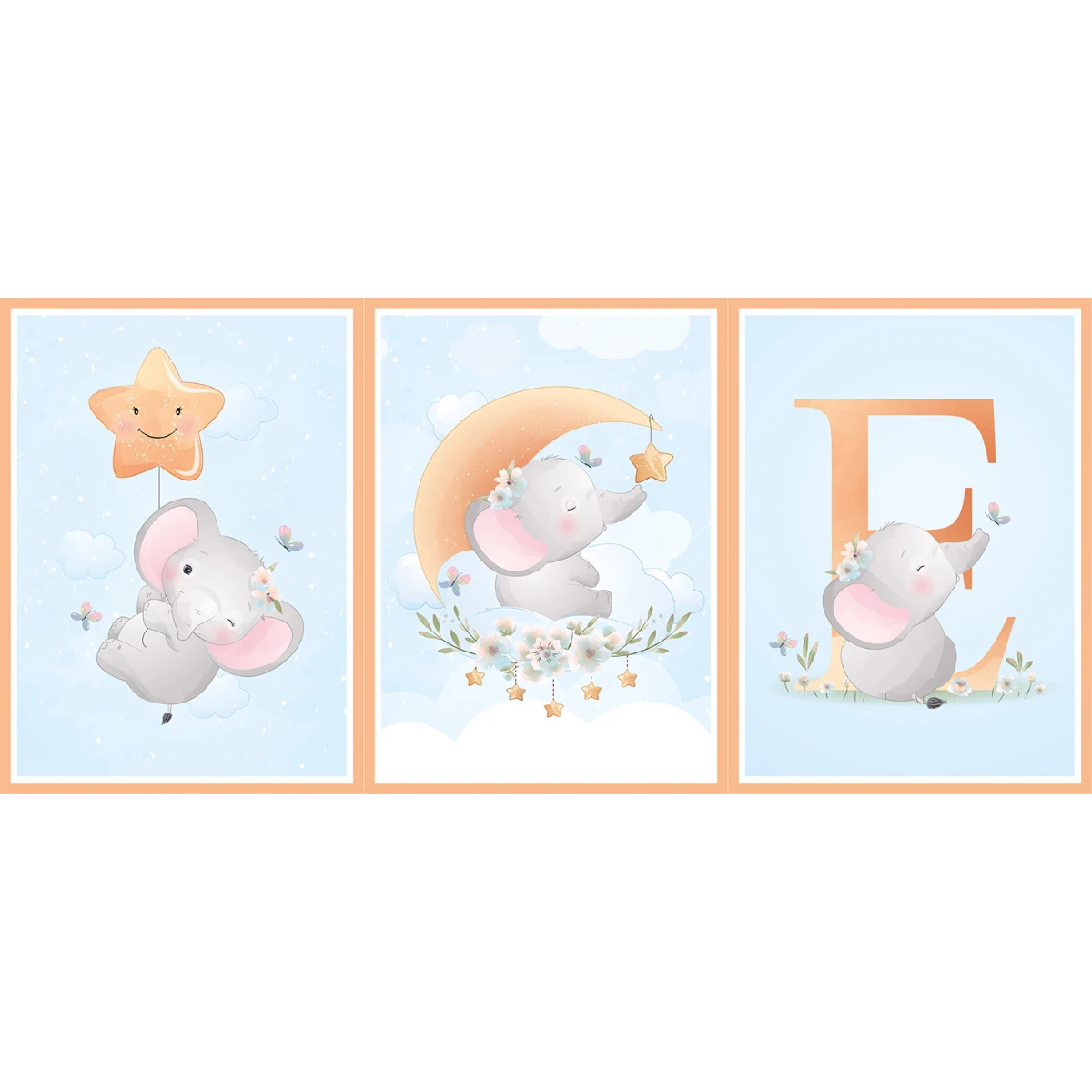 Statik Tutunma Özellikli Tablo - Poster Çocuk Odası (Model-3) 