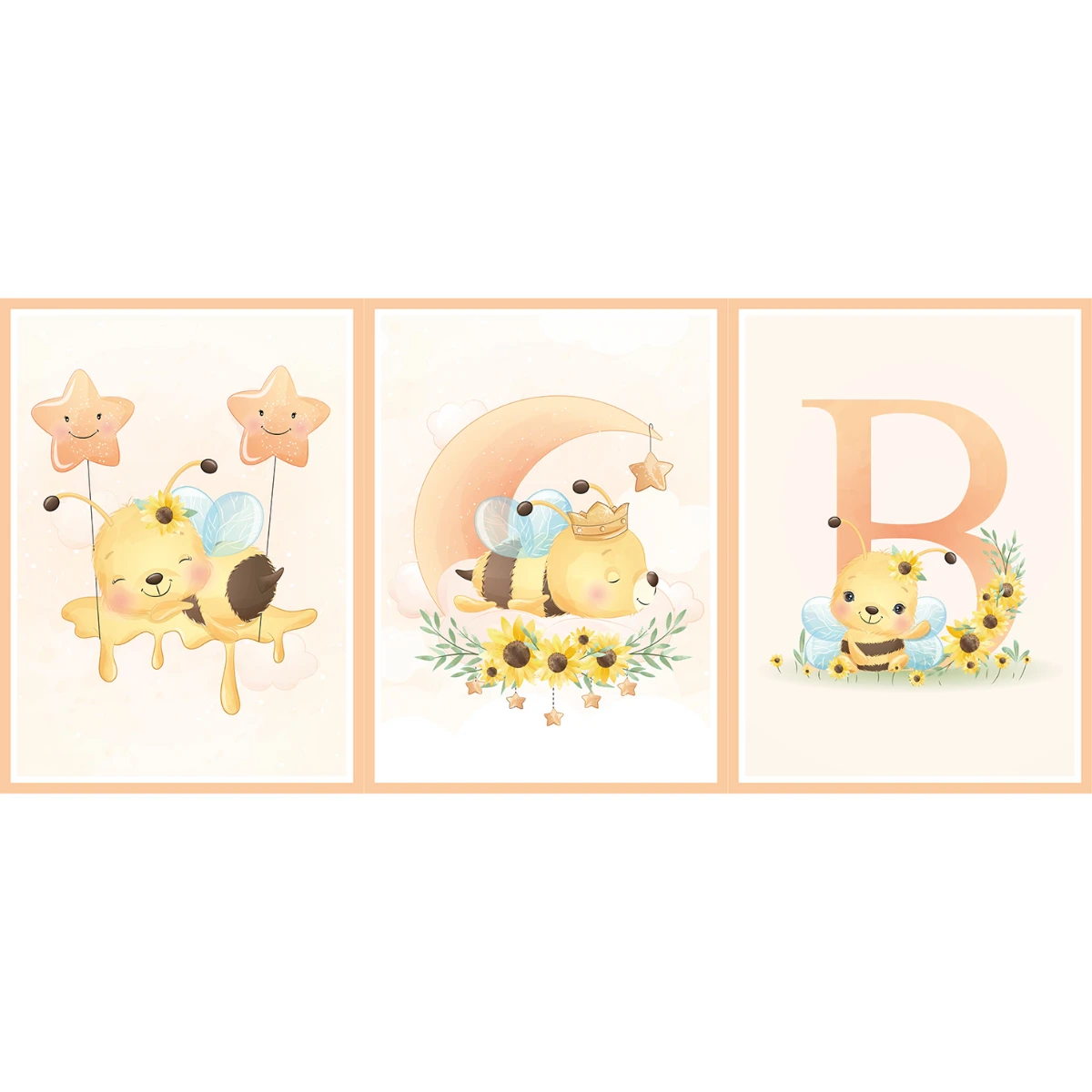 Statik Tutunma Özellikli Tablo - Poster Çocuk Odası (Model-4) 