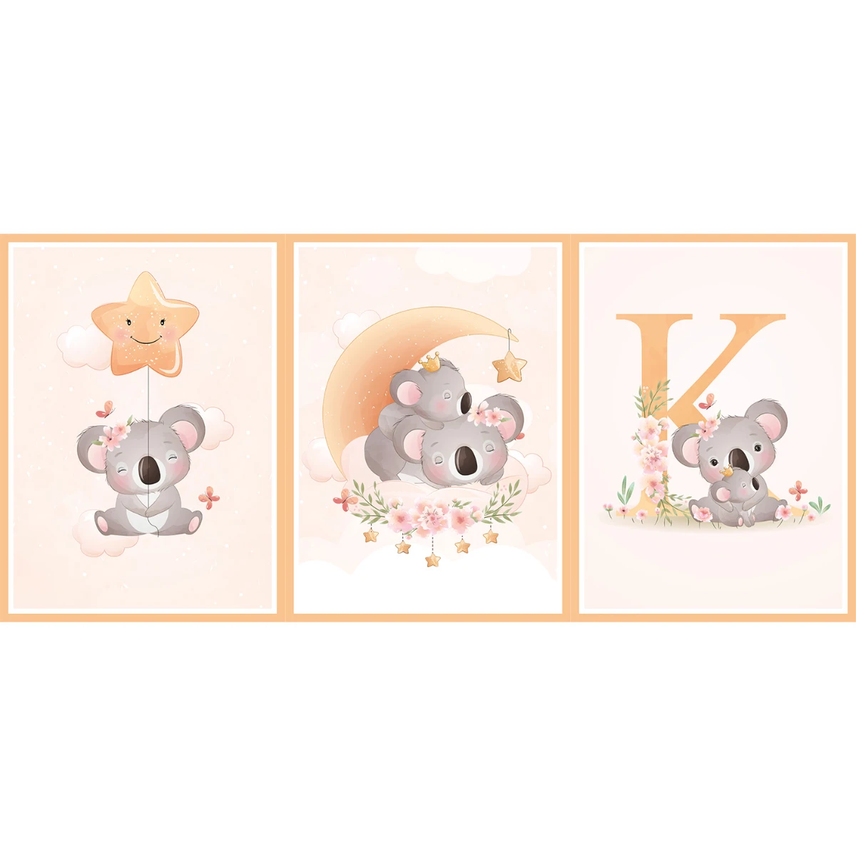 Statik Tutunma Özellikli Tablo - Poster Çocuk Odası (Model-6) 