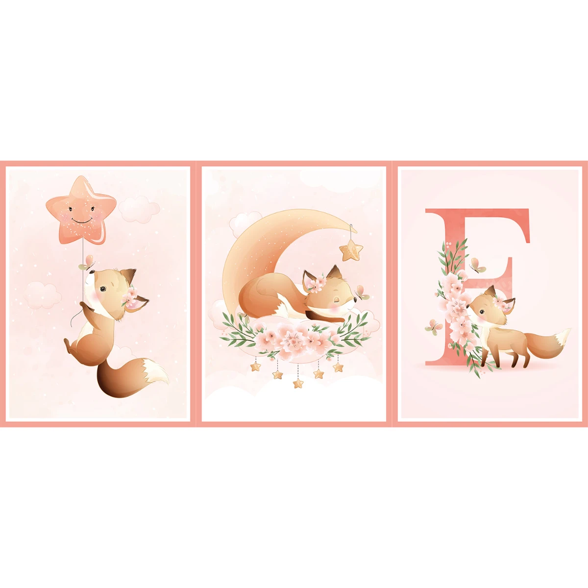 Statik Tutunma Özellikli Tablo - Poster Çocuk Odası (Model-8) 