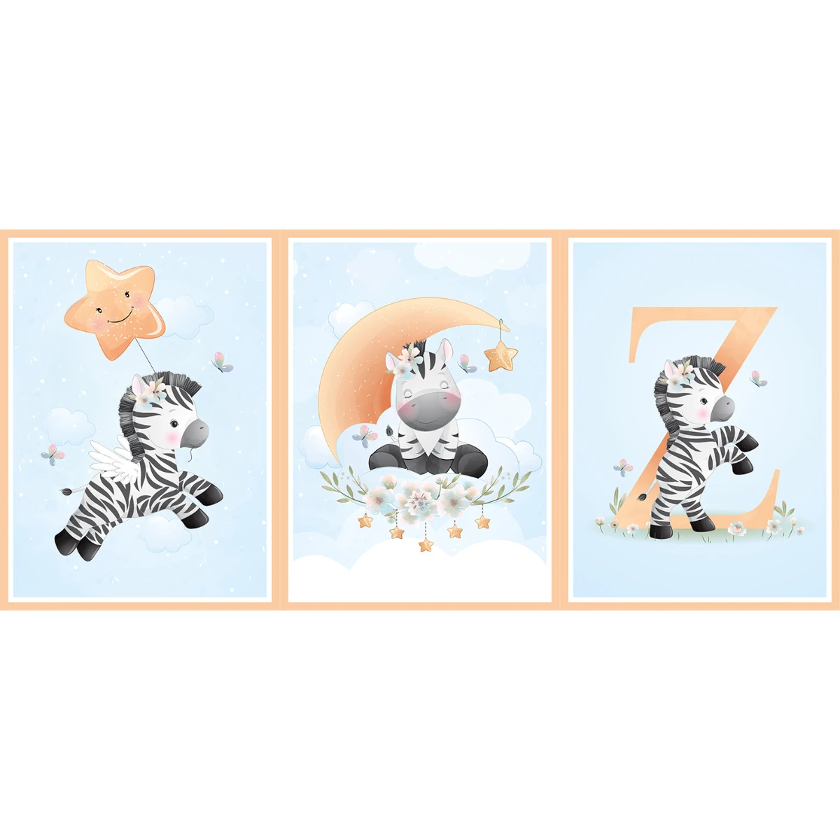 Statik Tutunma Özellikli Tablo - Poster Çocuk Odası (Model-9) 