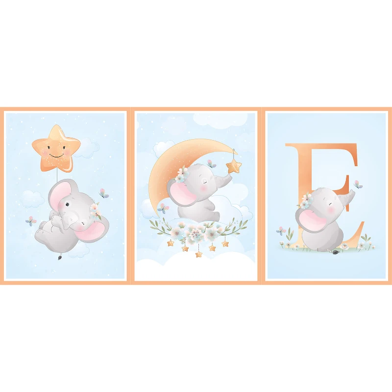 Statik Tutunma Özellikli Tablo - Poster Çocuk Odası (Model-3)