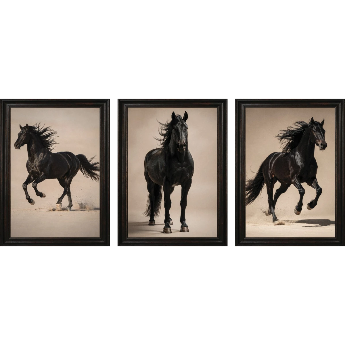 Statik Tutunma Özellikli Tablo - Poster At Hayvan (Model- 11) 