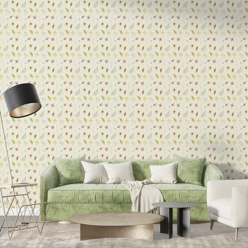 Duvar Kağıdı Çiçek Desen (Model -2052)
