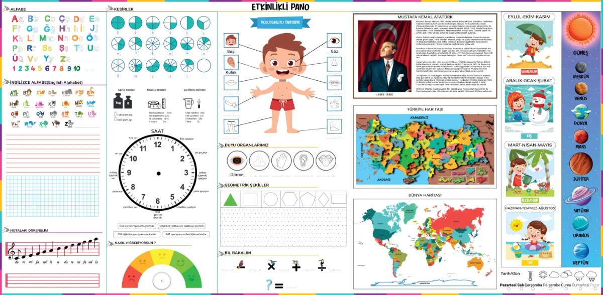 Statik Kağıt Etkinlikli Pano 