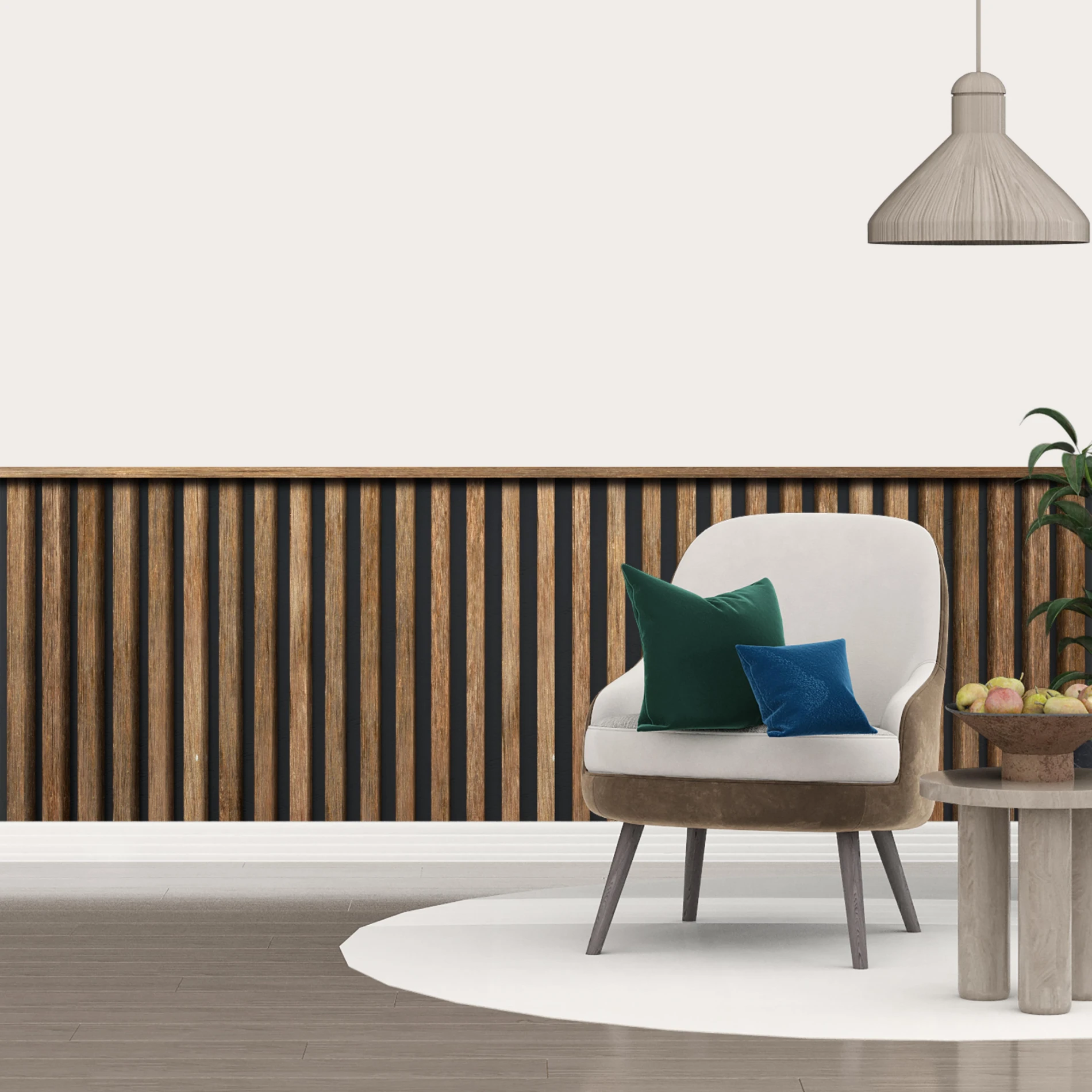 Statik Tutunma Özellikli Duvar Kağıdı Çıta Desen (Model -9027)