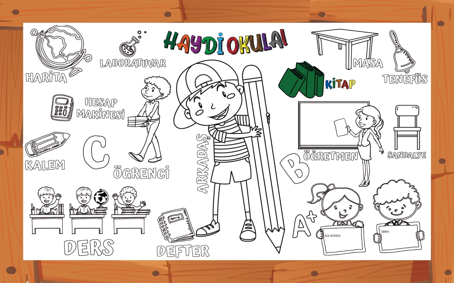 Boyama Kağıdı Dodo Boyama 10'lu Set 