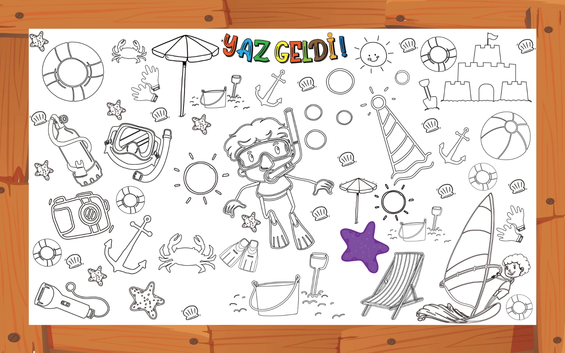 Boyama Kağıdı Dodo Boyama 10'lu Set 