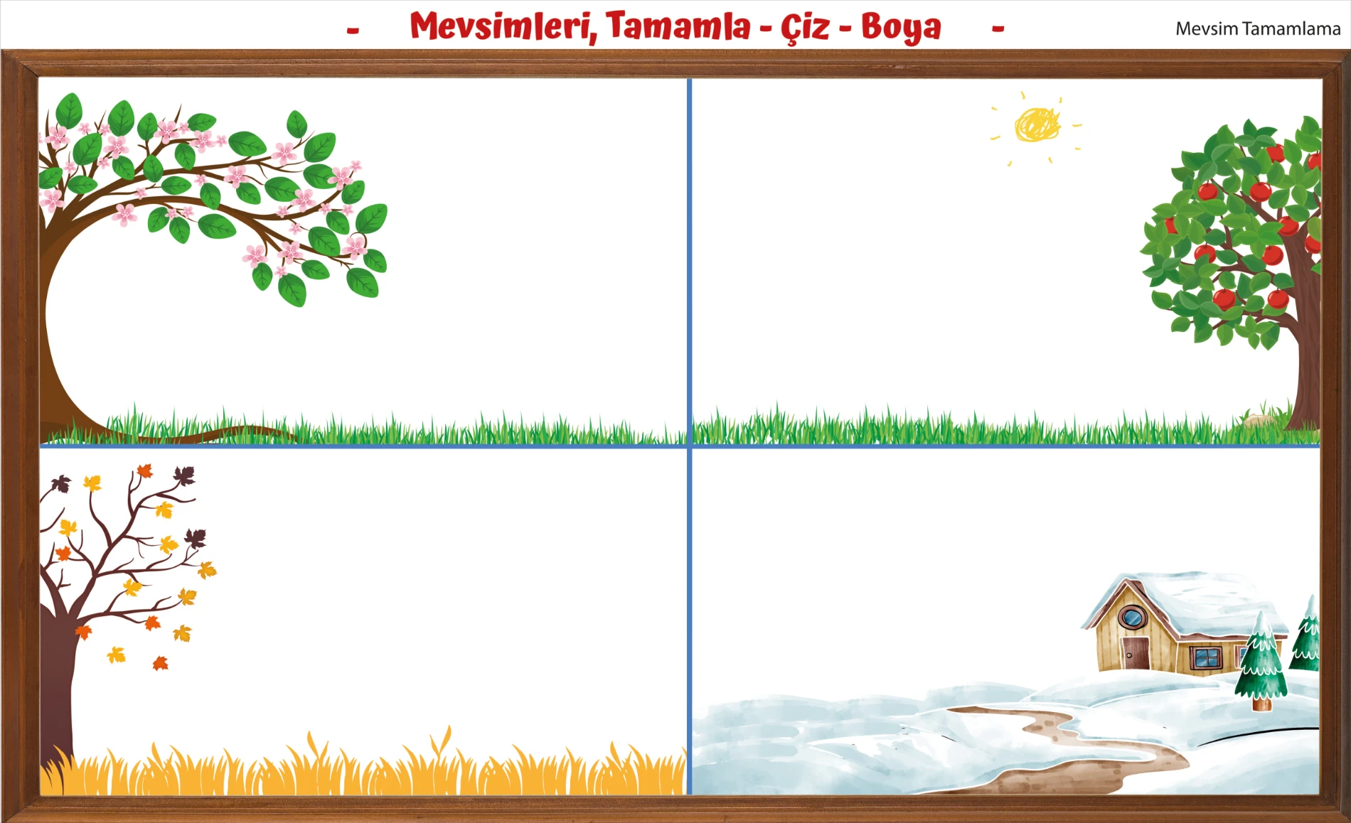 Boyama Kağıdı Dodo Resmi Tamamla 10'lu Set 