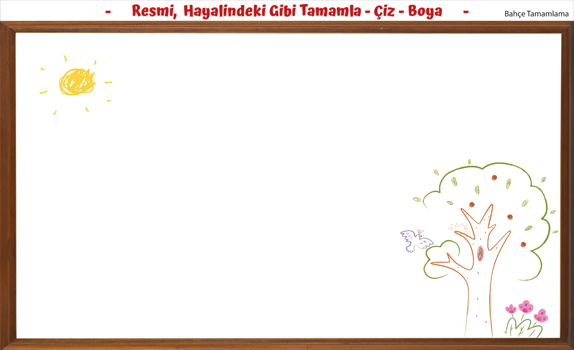 Boyama Kağıdı Dodo Resmi Tamamla 10'lu Set 
