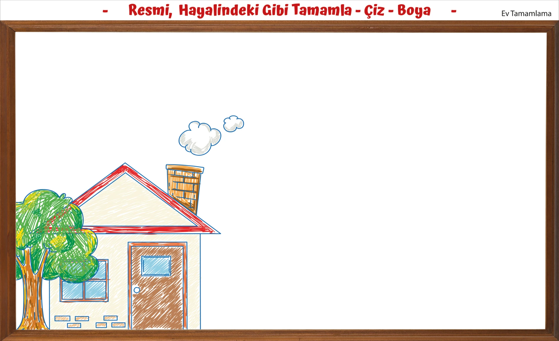 Boyama Kağıdı Dodo Resmi Tamamla 10'lu Set 