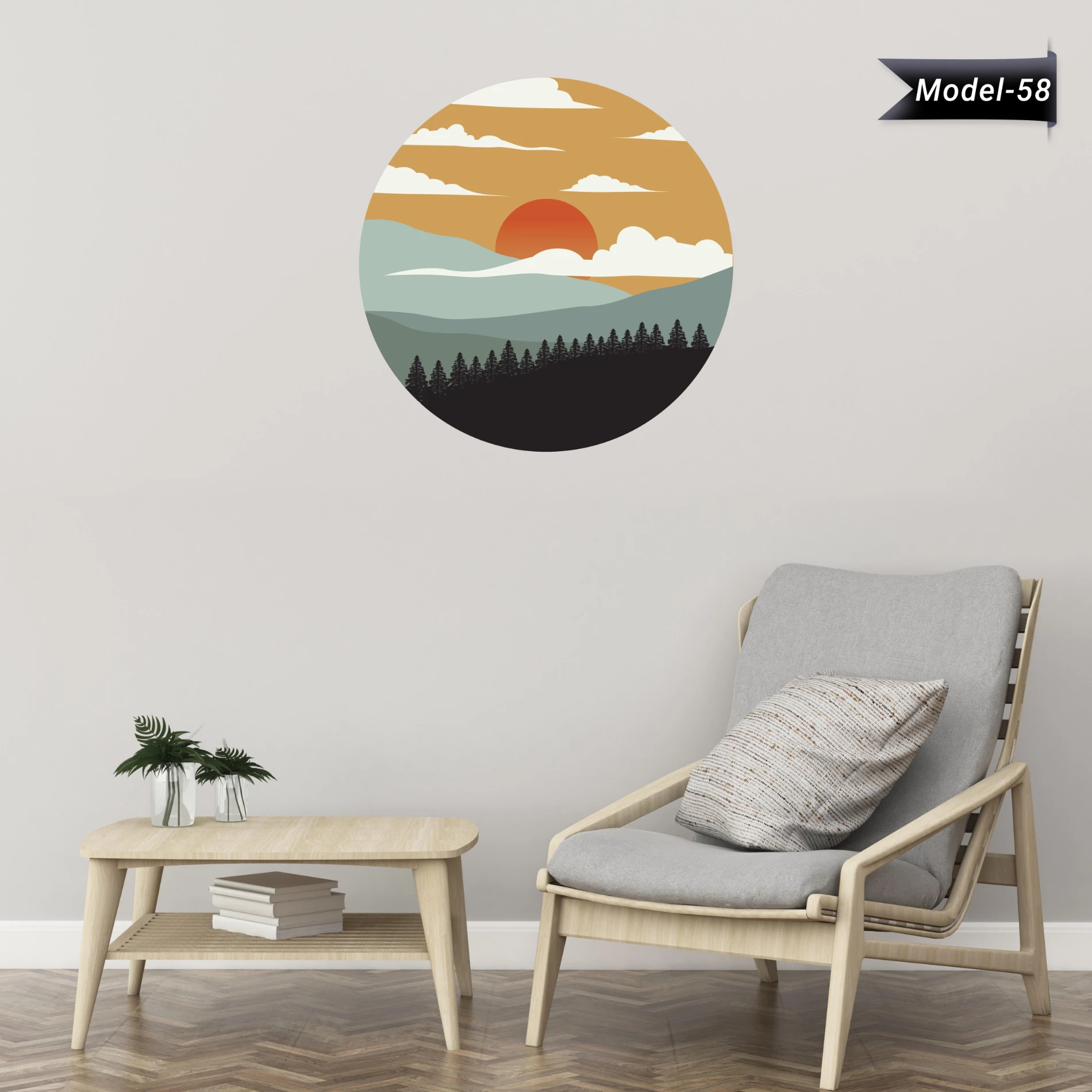 Ev Dekorasyon Bohem Sticker (Model-58)