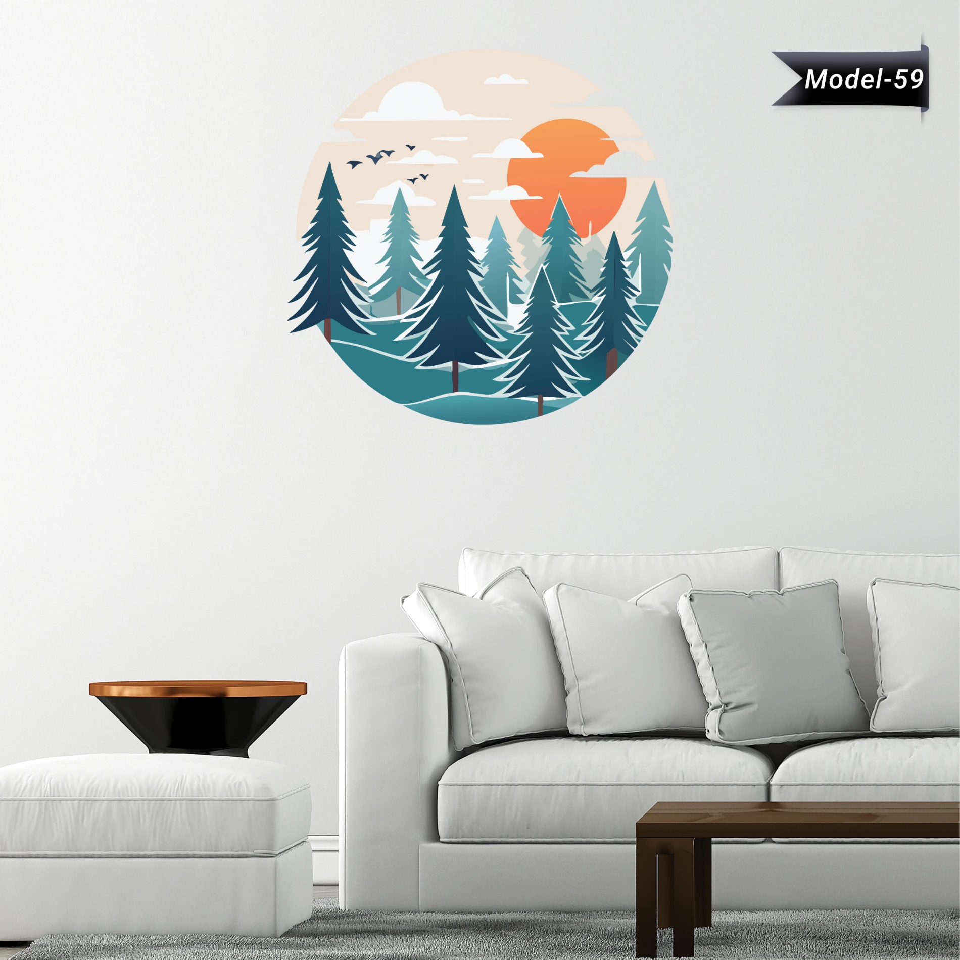 Ev Dekorasyon Bohem Sticker (Model-59)