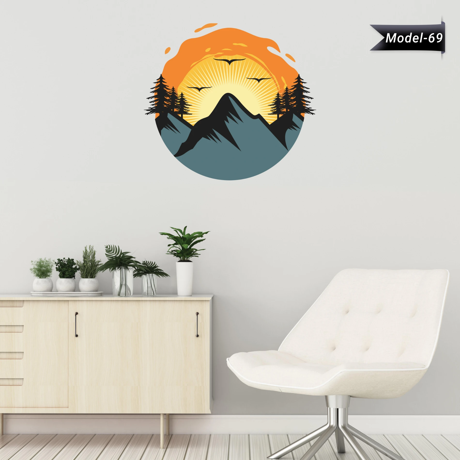 Ev Dekorasyon Bohem Sticker (Model-69)