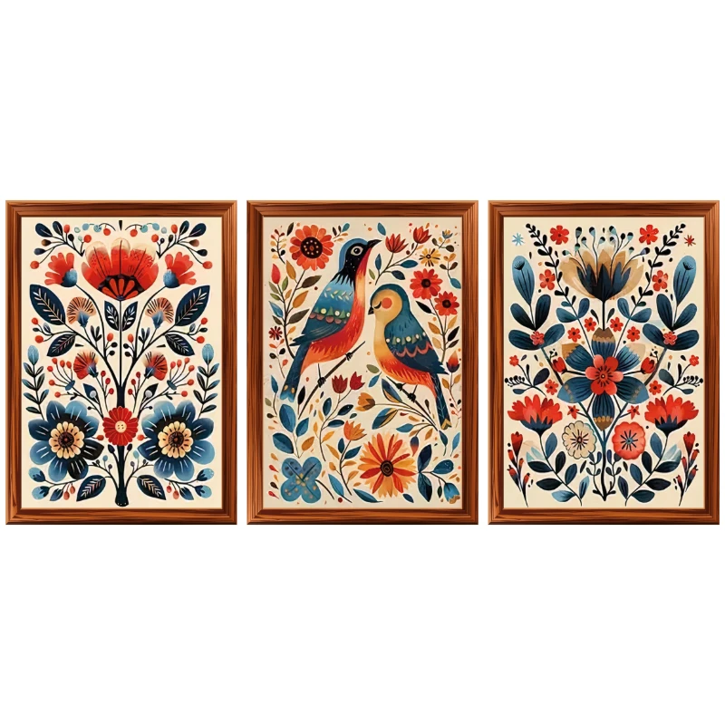 Statik Tutunma Özellikli Tablo - Poster Çiçek (Model- 30)
