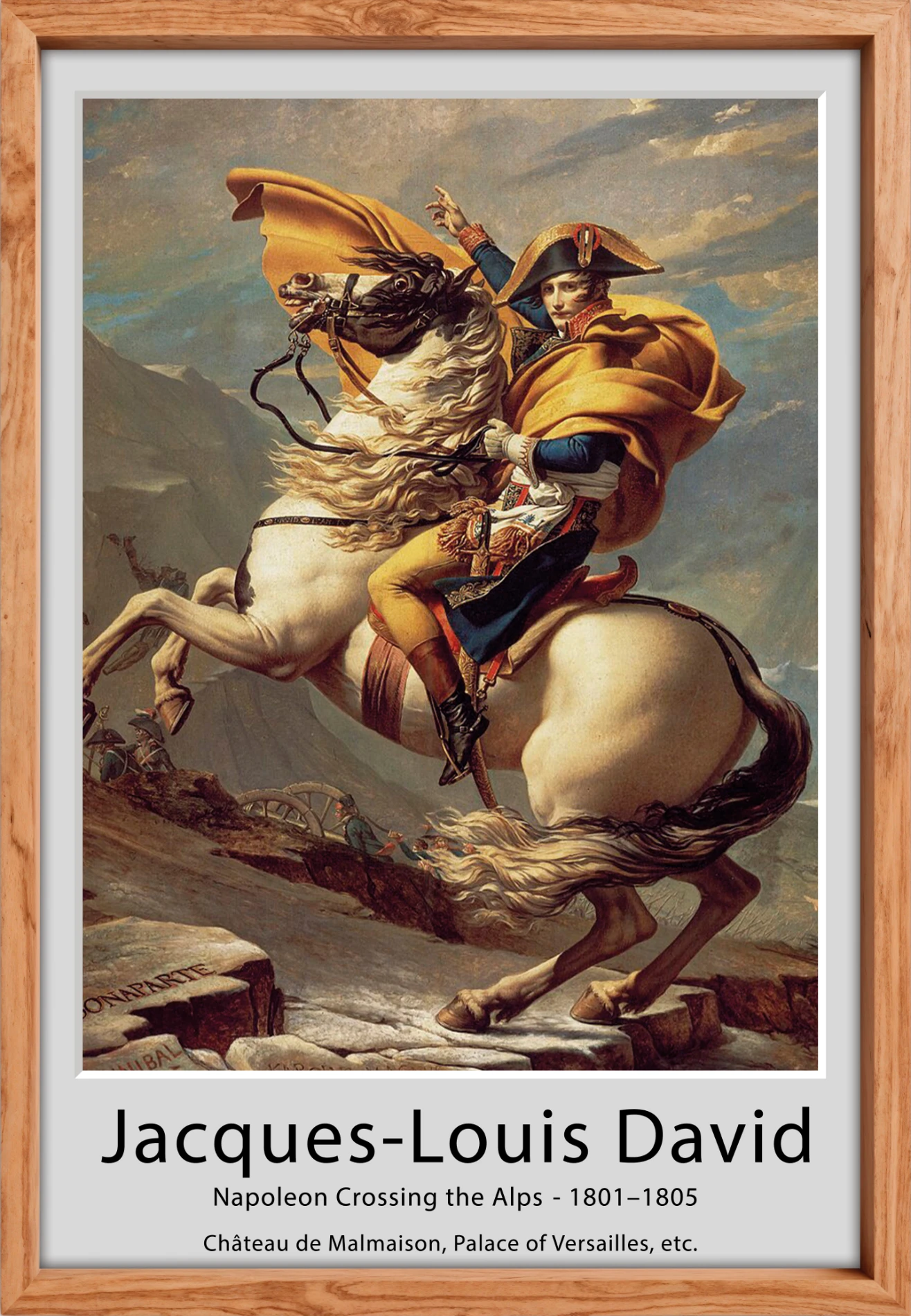 Alpleri Geçen Napolyon Tablo - Poster Dünyaca Ünlü ( Model-10)