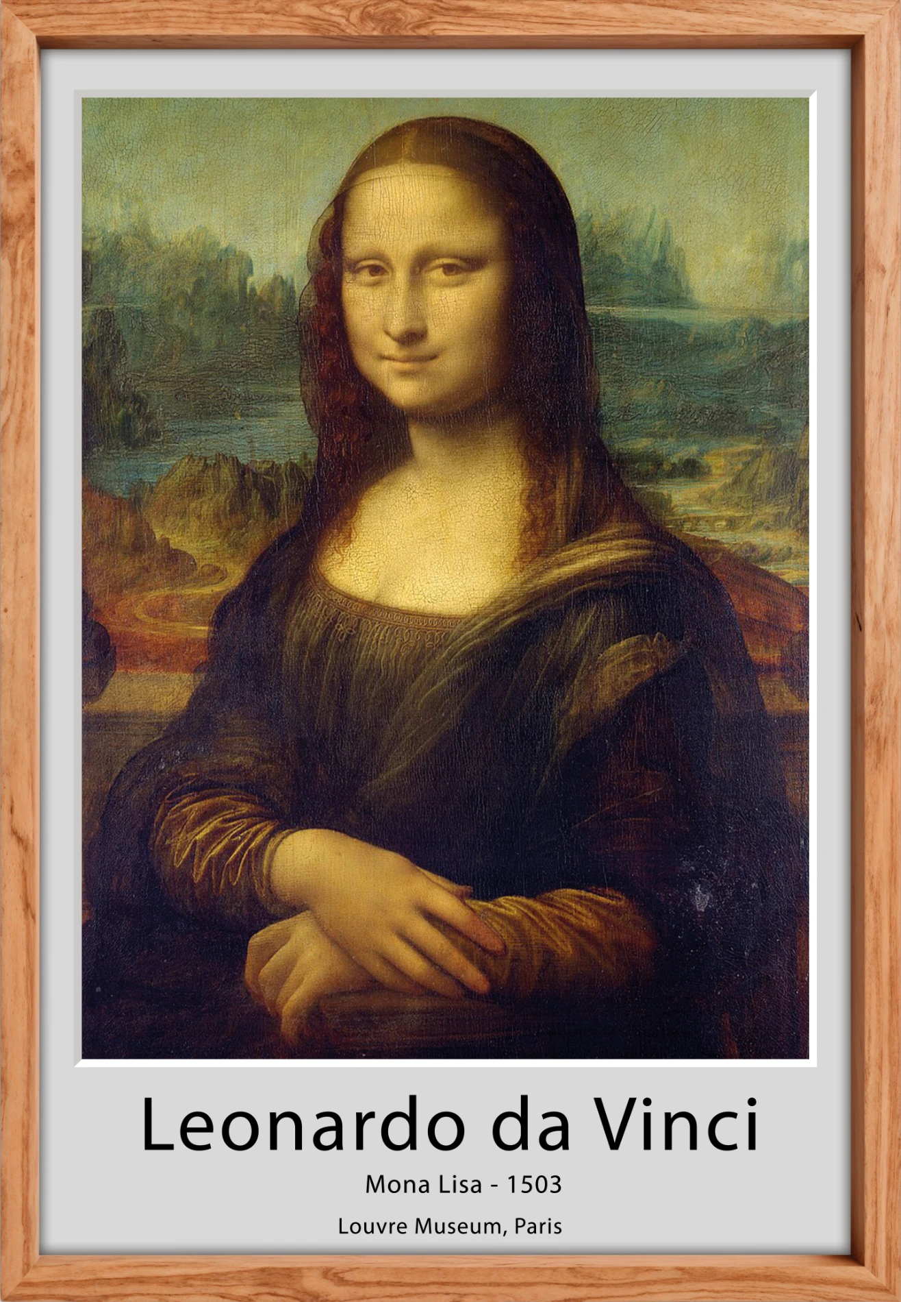 Mona Lisa Tablo - Poster Dünyaca Ünlü ( Model-25)