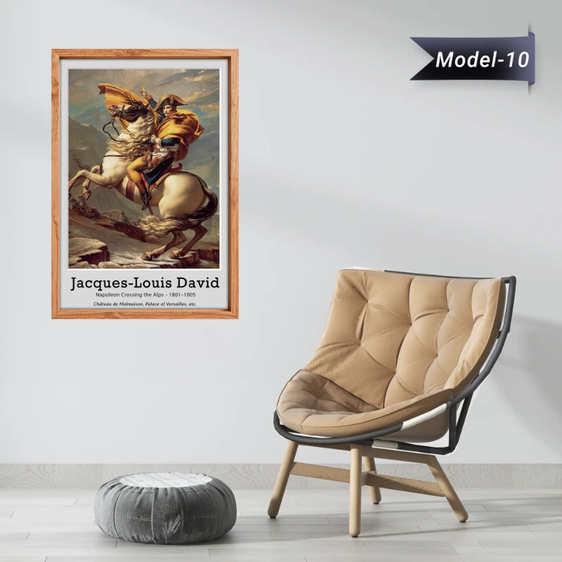 Alpleri Geçen Napolyon Tablo - Poster Dünyaca Ünlü ( Model-10)