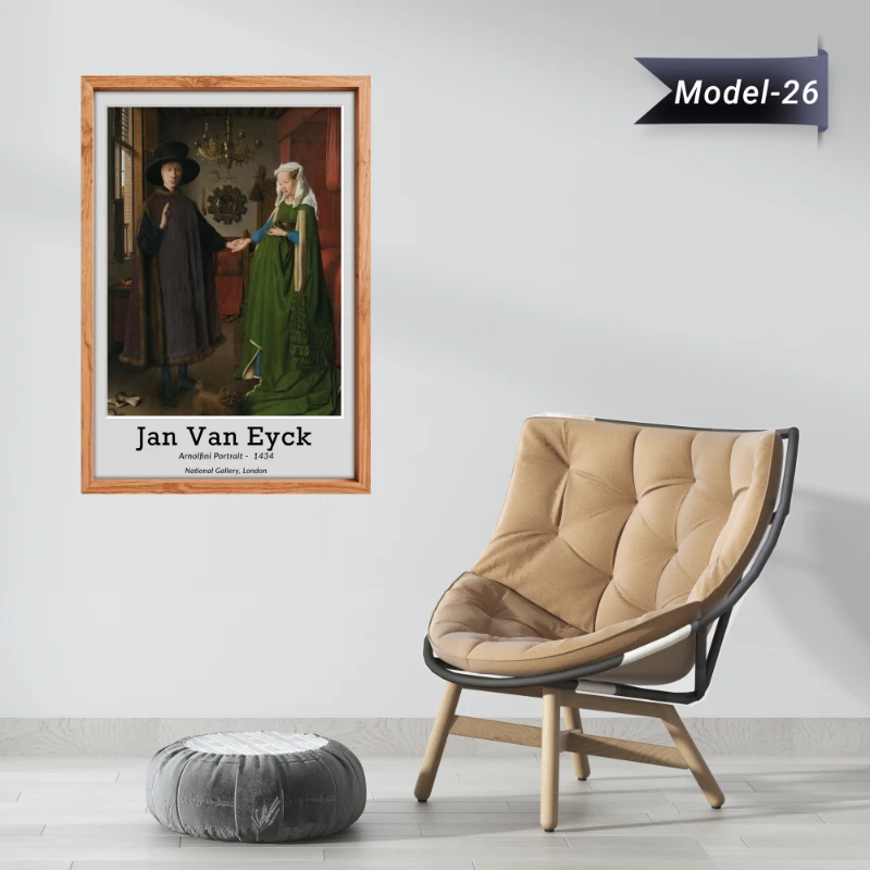 Arnolfini'nin Evlenmesi Tablo - Poster Dünyaca Ünlü ( Model-26)