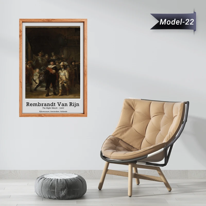 Gece Devriyesi Tablo - Poster Dünyaca Ünlü ( Model-22)