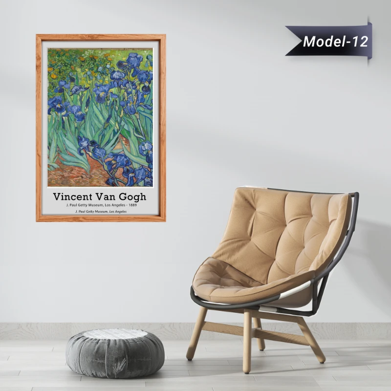 İrisler Tablo - Poster Dünyaca Ünlü ( Model-12)