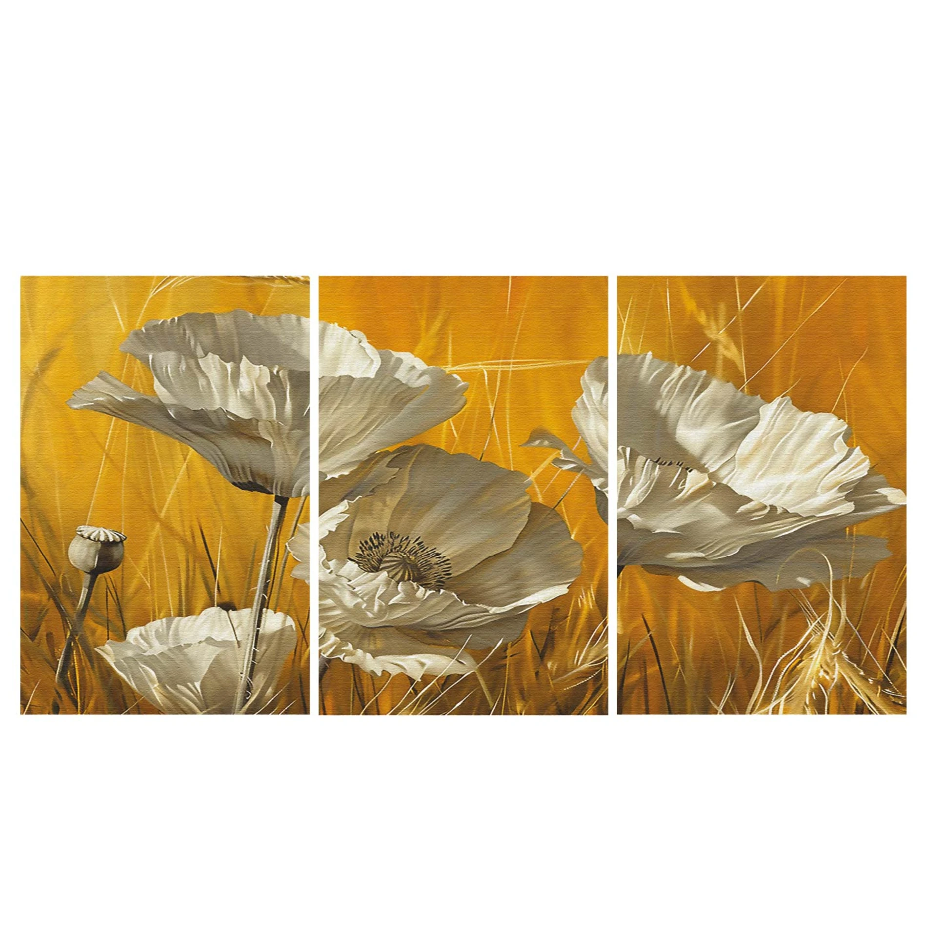 Statik Tutunma Özellikli Tablo - Poster Çiçek (Model- 34) 