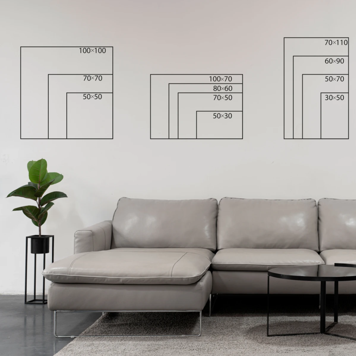 Statik Tutunma Özellikli Tablo - Poster Halı Desen (Model- 7) 
