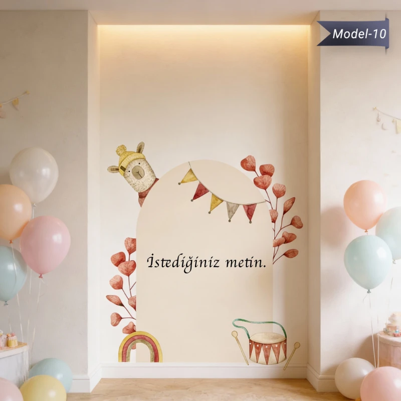 Statik Tutunma Özellikli Doğum Günü Tablo - Poster Özel Gün ( Model - 10)