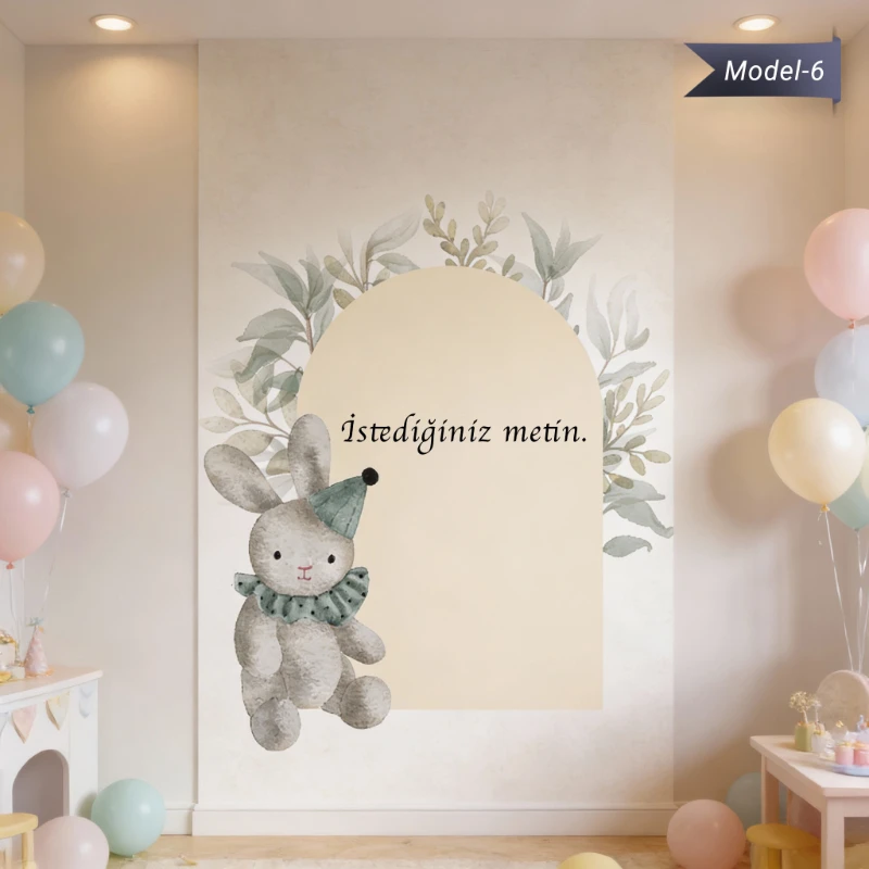 Statik Tutunma Özellikli Doğum Günü Tablo - Poster Özel Gün ( Model - 6)